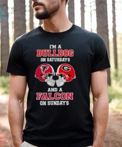 I’m A Bulldogs On Saturdays And A Falcons On Sundays Helmet 2023 T Shirt