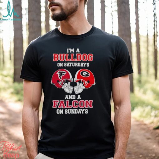 I’m A Bulldogs On Saturdays And A Falcons On Sundays Helmet 2023 T Shirt