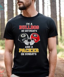 I'm A Bulldogs On Saturdays And A Packers On Sundays Helmet 2023 T