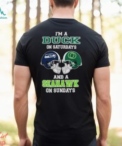 I’m A Ducks On Saturdays And A Seahawks On Sundays Helmet 2023 T Shirt