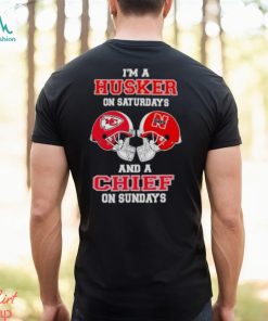 I’m A Huskers On Saturdays And A Chiefs On Sundays Helmet 2023 T Shirt