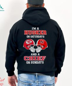 I’m A Huskers On Saturdays And A Chiefs On Sundays Helmet 2023 T Shirt