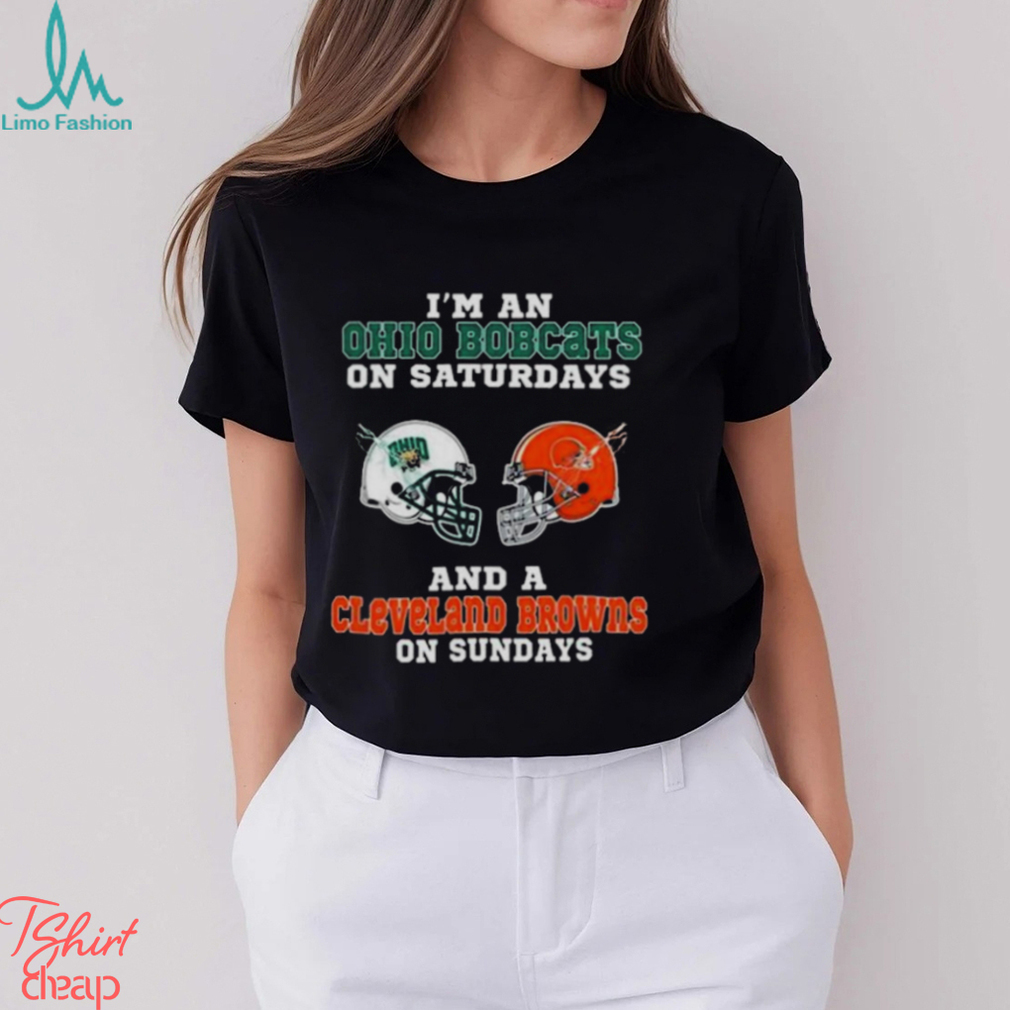 Nfl Cleveland Browns Im A Ohio State Buckeyes On Saturdays And Cleveland  Browns On Sundays T Shirt