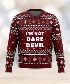 Im Not Daredevil Marvel Christmas Ugly Sweater