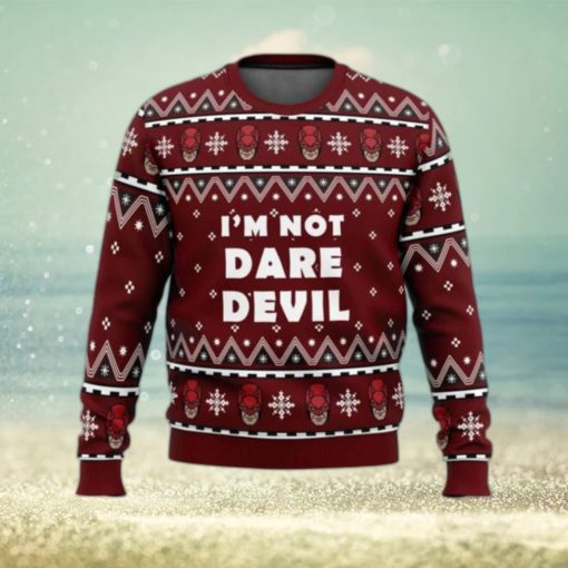 Im Not Daredevil Marvel Christmas Ugly Sweater