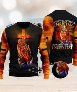 Im Not That Perfect Christian Ugly Christmas Sweater For Men And Women