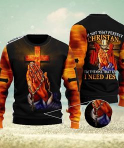 Im Not That Perfect Christian Ugly Christmas Sweater For Men And Women