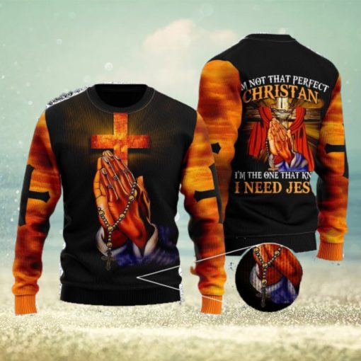 Im Not That Perfect Christian Ugly Christmas Sweater For Men And Women