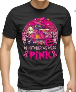 Carolina Panther Mascot We Wear Pink Cancer T shirt - Limotees