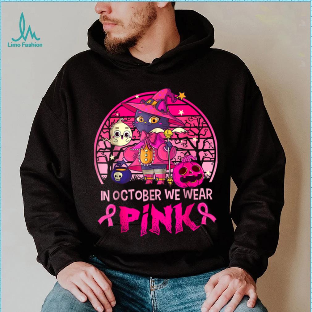 Carolina Panther Mascot We Wear Pink Cancer T shirt - Limotees