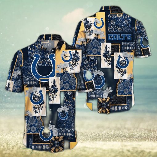 Indianapolis Colts Map US Pattern Hawaiian Shirt Short Sleeve For Men And Women