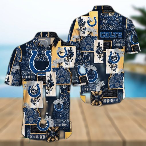 Indianapolis Colts Map US Pattern Hawaiian Shirt Short Sleeve For Men And Women