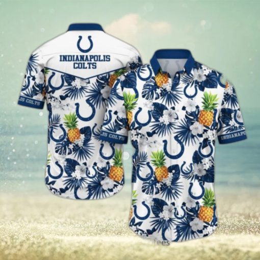 Indianapolis Colts NFL Hawaiian Shirt Tropical Pattern Graphic Hawaii Shirt For Fan Ever