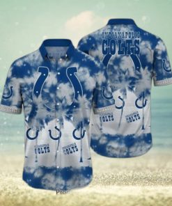 Indianapolis Colts NFL Hawaiian Shirt Tropical Pattern Graphic Short Sleeve Summer Gift For Fans