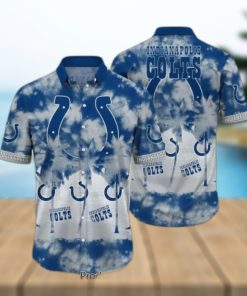 Indianapolis Colts NFL Hawaiian Shirt Tropical Pattern Graphic Short Sleeve Summer Gift For Fans