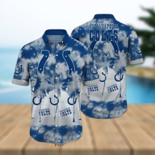 Indianapolis Colts NFL Hawaiian Shirt Tropical Pattern Graphic Short Sleeve Summer Gift For Fans