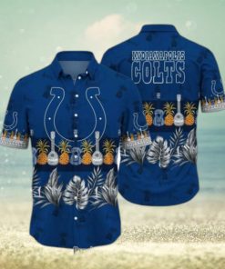 Indianapolis Colts NFL Hawaiian Shirt Tropical Pattern Graphic Trends Summer Gift For Fan NFL