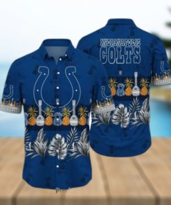 Indianapolis Colts NFL Hawaiian Shirt Tropical Pattern Graphic Trends Summer Gift For Fan NFL