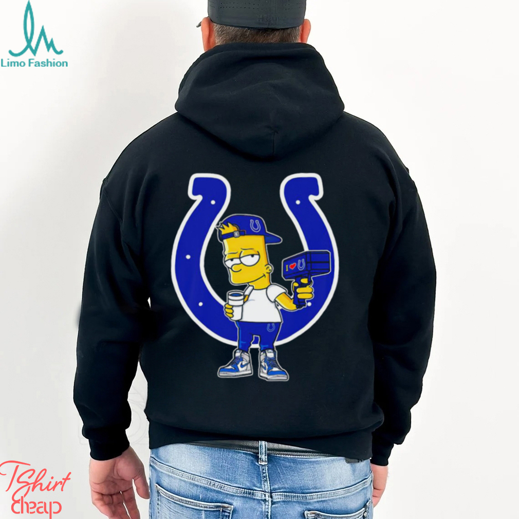 Indianapolis Colts NFL X Bart Simpson cartoon shirt - Limotees