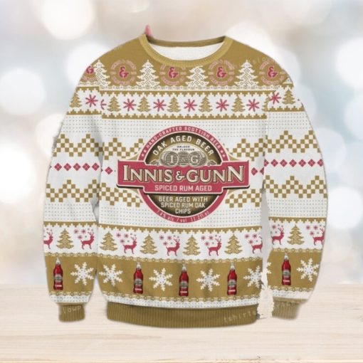 Innis Gunn Rum Cask Oak Aged Beer Chritsmas Ugly Sweater For Woman