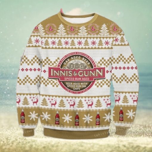 Innis Gunn Rum Cask Oak Aged Beer Chritsmas Ugly Sweater For Woman