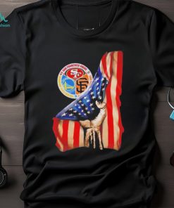 Inside me flag American San Francisco 49ERS and San Francisco Giants and Golden State Warriors shirt