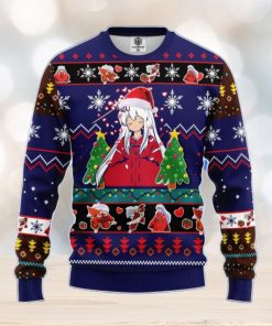 Inuyasha Anime Ugly Christmas Sweater Blue Amazing Gift Men And Women Christmas Gift