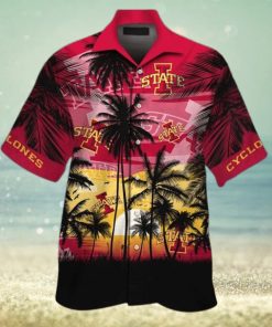 Iowa State Cyclones Short Sleeve Tropical Aloha Hawaiian Shirt