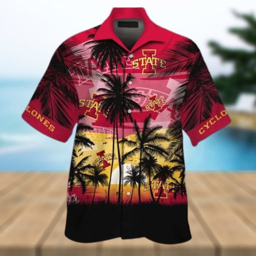 Iowa State Cyclones Short Sleeve Tropical Aloha Hawaiian Shirt