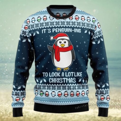 It Is Penguin ing Christmas Christmas Ugly Sweater Mens