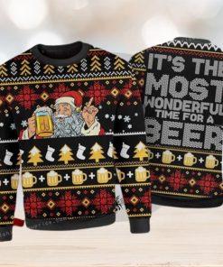 It Is The Most Wonderful Time For Beer Christmas Ugly Sweater Party