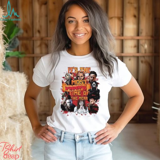 It’S The Most Wonderful Time Of The Year Halloween Merch, Michael Jason Freddy Shirt, Horror Movie Character Halloween Michael Jason Hoodie