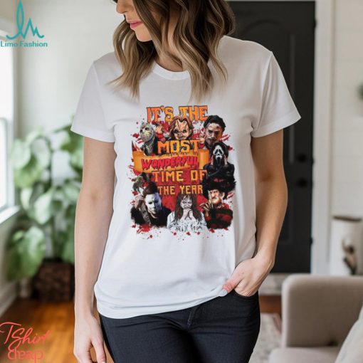 It’S The Most Wonderful Time Of The Year Halloween Merch, Michael Jason Freddy Shirt, Horror Movie Character Halloween Michael Jason Hoodie