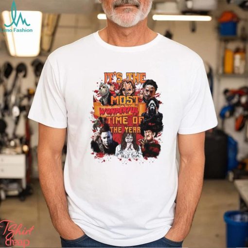 It’S The Most Wonderful Time Of The Year Halloween Merch, Michael Jason Freddy Shirt, Horror Movie Character Halloween Michael Jason Hoodie