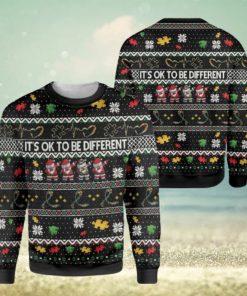 Its Ok To Be Different Autism Ugly Sweater For Christmas