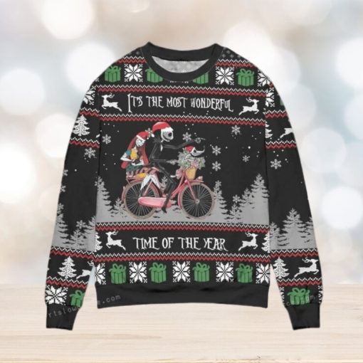 Jack And Sally The Most Wonderful Time Of The Year Ugly Christmas Sweater