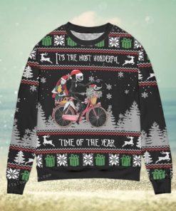 Jack And Sally The Most Wonderful Time Of The Year Ugly Christmas Sweater