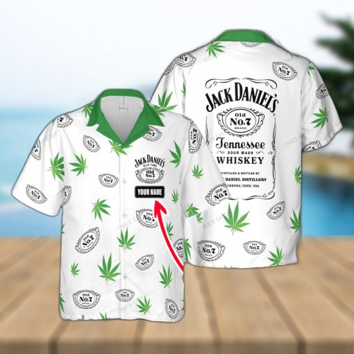 Jack Daniel’s Canabis Tropical Custom Name Hawaiian Shirt Love Beer Gift