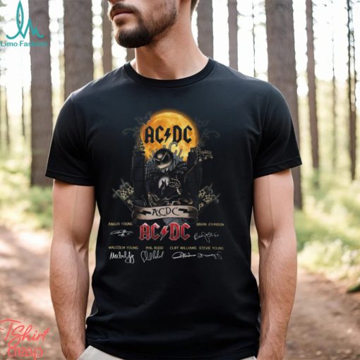 Jack Skellington Collab AC DC Signature Halloween T Shirt