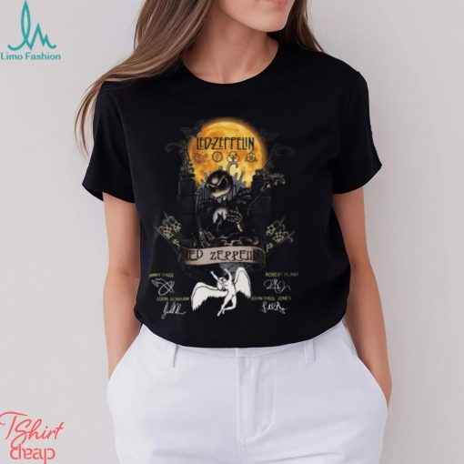 Jack Skellington Collab Led Zeppelin Signature Halloween T Shirt