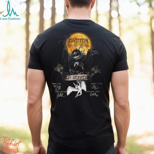 Jack Skellington Collab Led Zeppelin Signature Halloween T Shirt