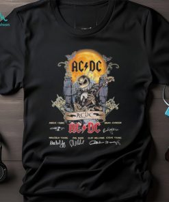 Jack Skellington Mix AC DC Signature Halloween Limited Edition T Shirt