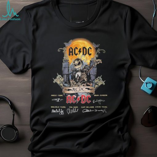 Jack skellington halloween ac DC fan shirt