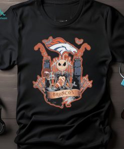 Jack skellington halloween denver broncos fan shirt