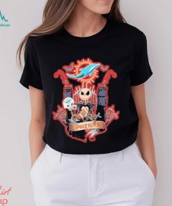 Jack skellington halloween miami dolphins 2023 shirt