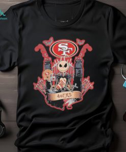 Jack skellington halloween san francisco 49ers fan shirt