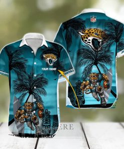 Jacksonville Jaguars Vintage Coconut Tree Aloha Hawaiian Shirt