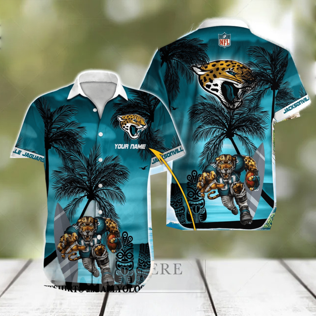 Nfl Jacksonville Jaguars Teal Flower Trendy Hawaiian Shirt V2 Aloha Shirt -  Trendy Aloha