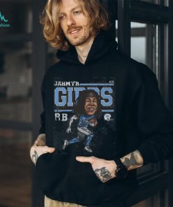 Jahmyr Gibbs Detroit Cartoon WHT Shirt