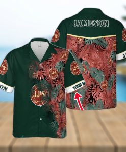 Jameson Irish Whiskey Top Custom Name Design Hawaiian Shirt For Men And Women Gift Beach